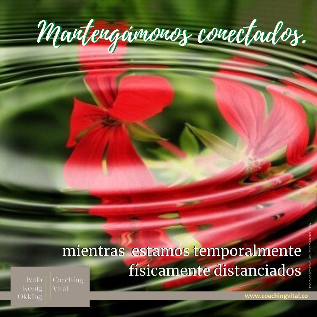 Mantengámonos conectados, mientras  estamos temporalmente físicamente distanciados.